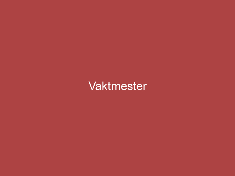 Vaktmester