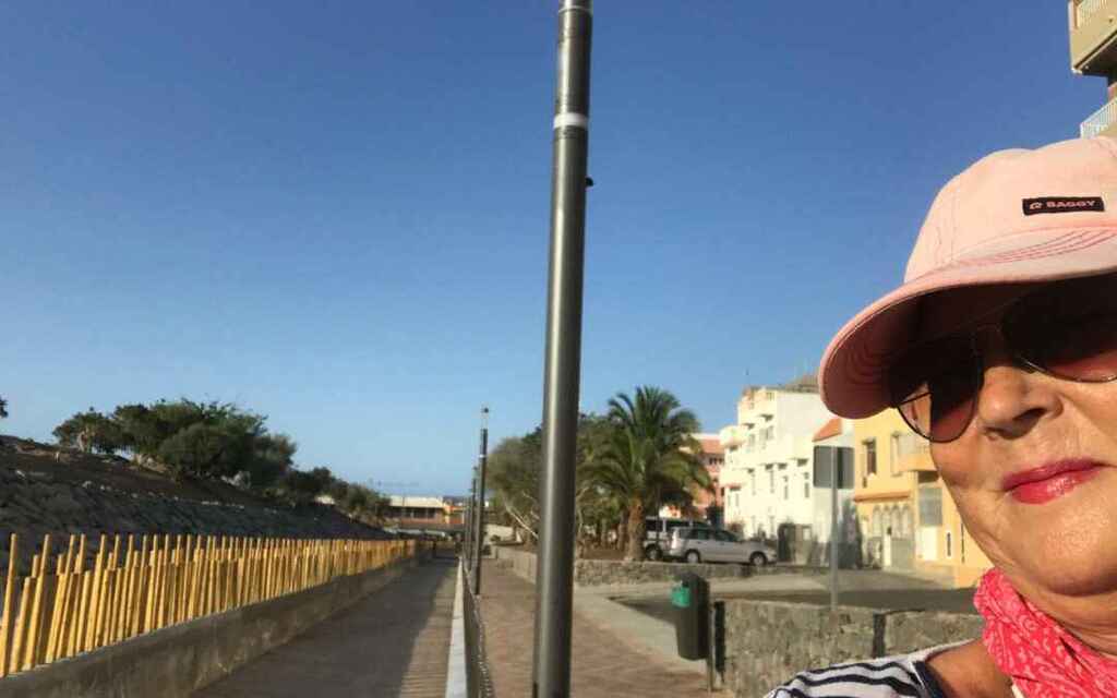 Nyoppusset gangvei forbi Pino Seco